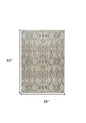 3' X 5' Grey Moroccan Area Rug