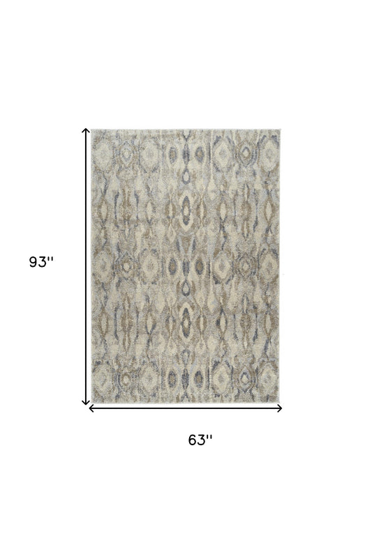 5' X 8' Grey Moroccan Area Rug