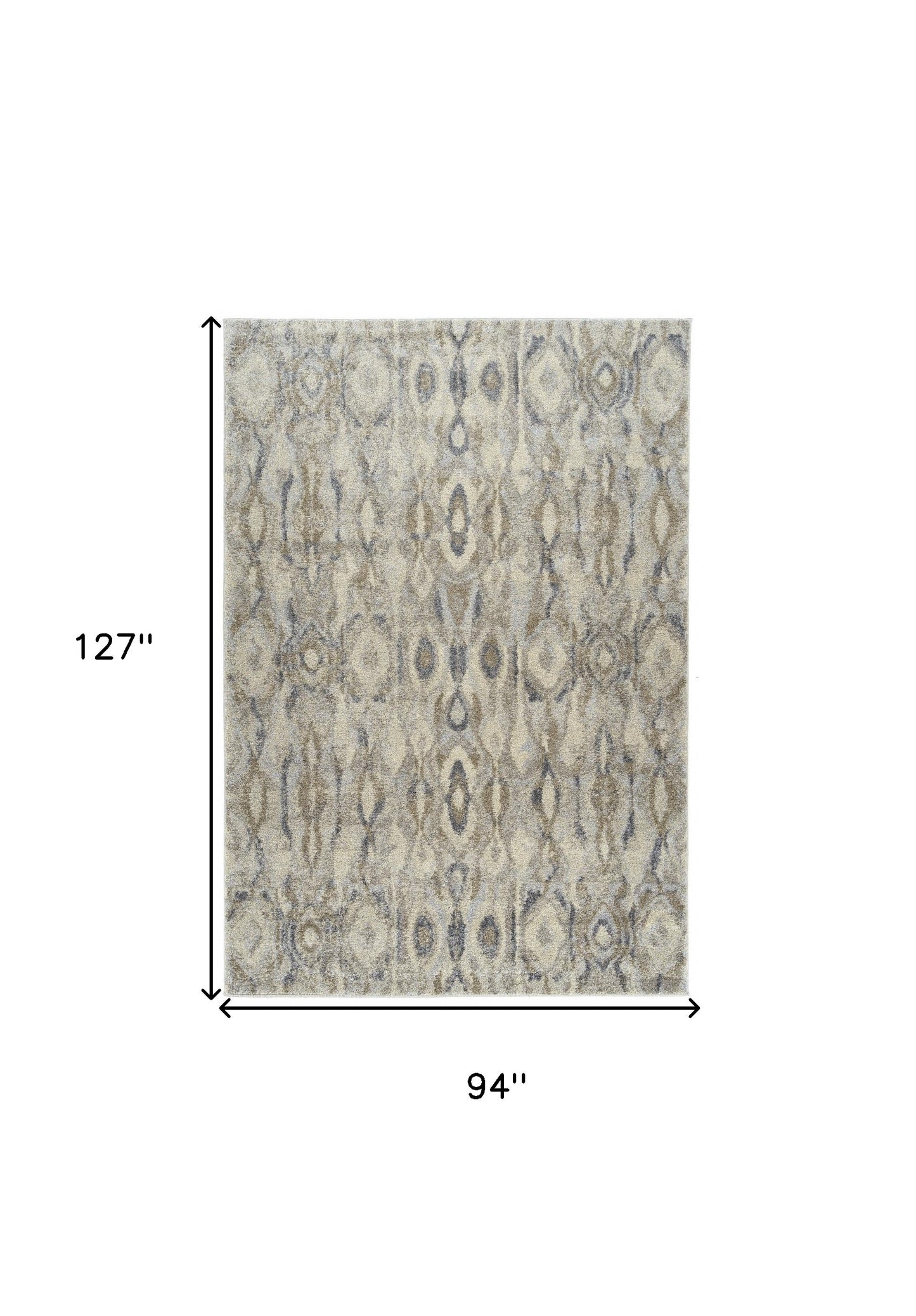 8' X 11' Grey Moroccan Area Rug