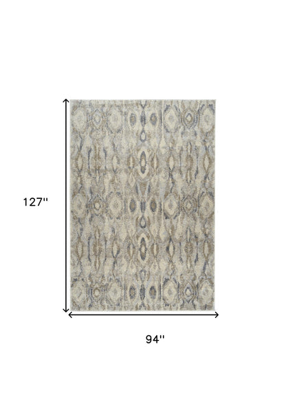 8' X 11' Grey Moroccan Area Rug