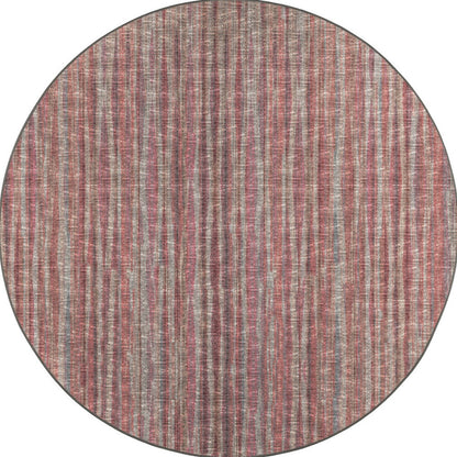 4' Pink Round Ombre Tufted Handmade Area Rug