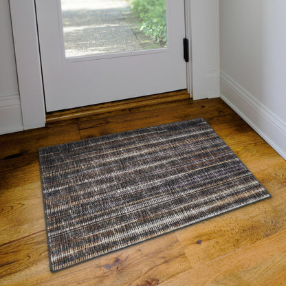 2' X 3' Brown Ombre Tufted Handmade Area Rug