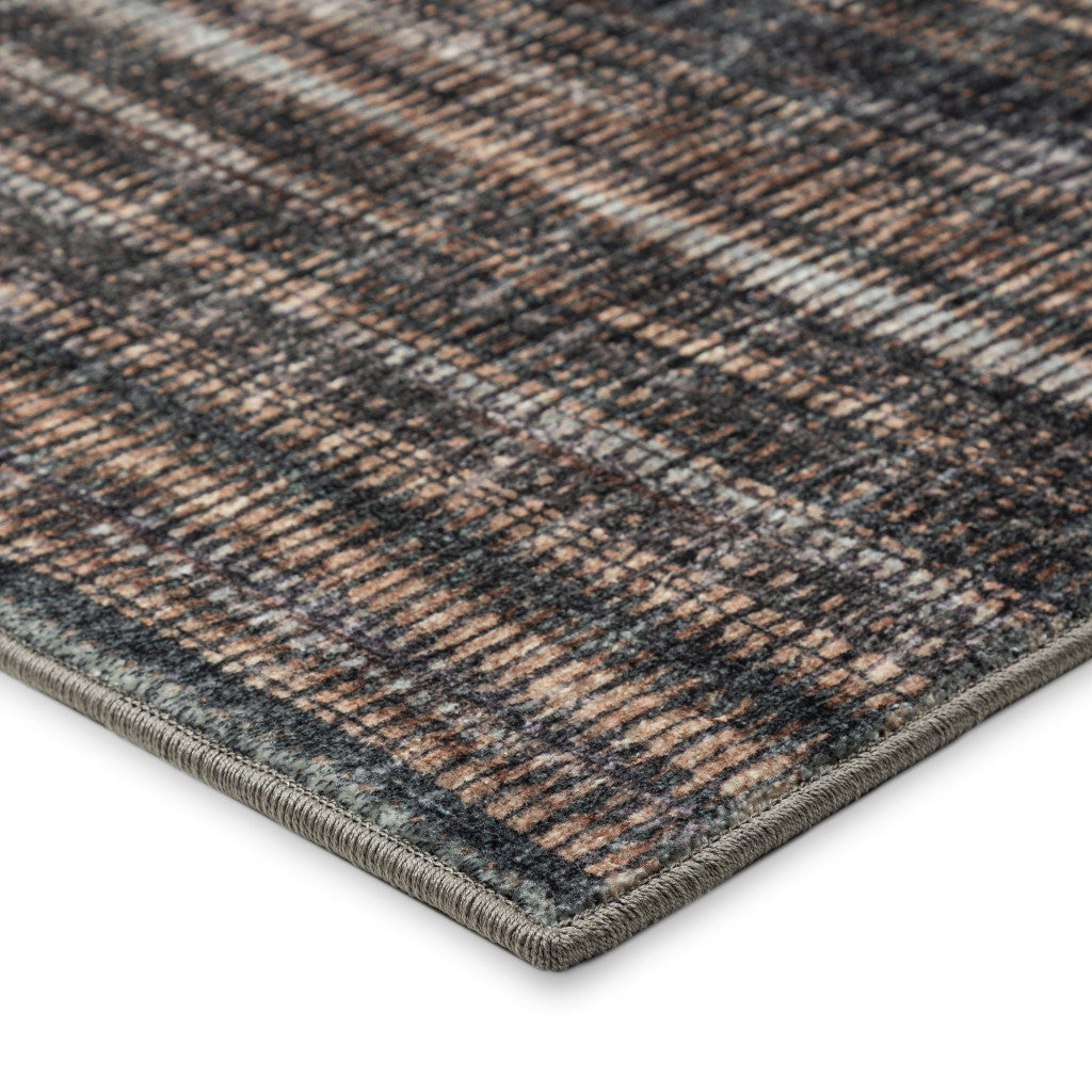 3' X 10' Brown Ombre Tufted Runner Rug