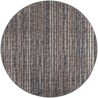 4' Brown Round Ombre Tufted Handmade Area Rug