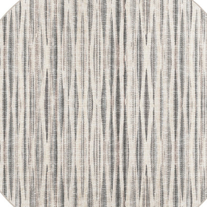 10' Ivory Round Ombre Tufted Handmade Area Rug