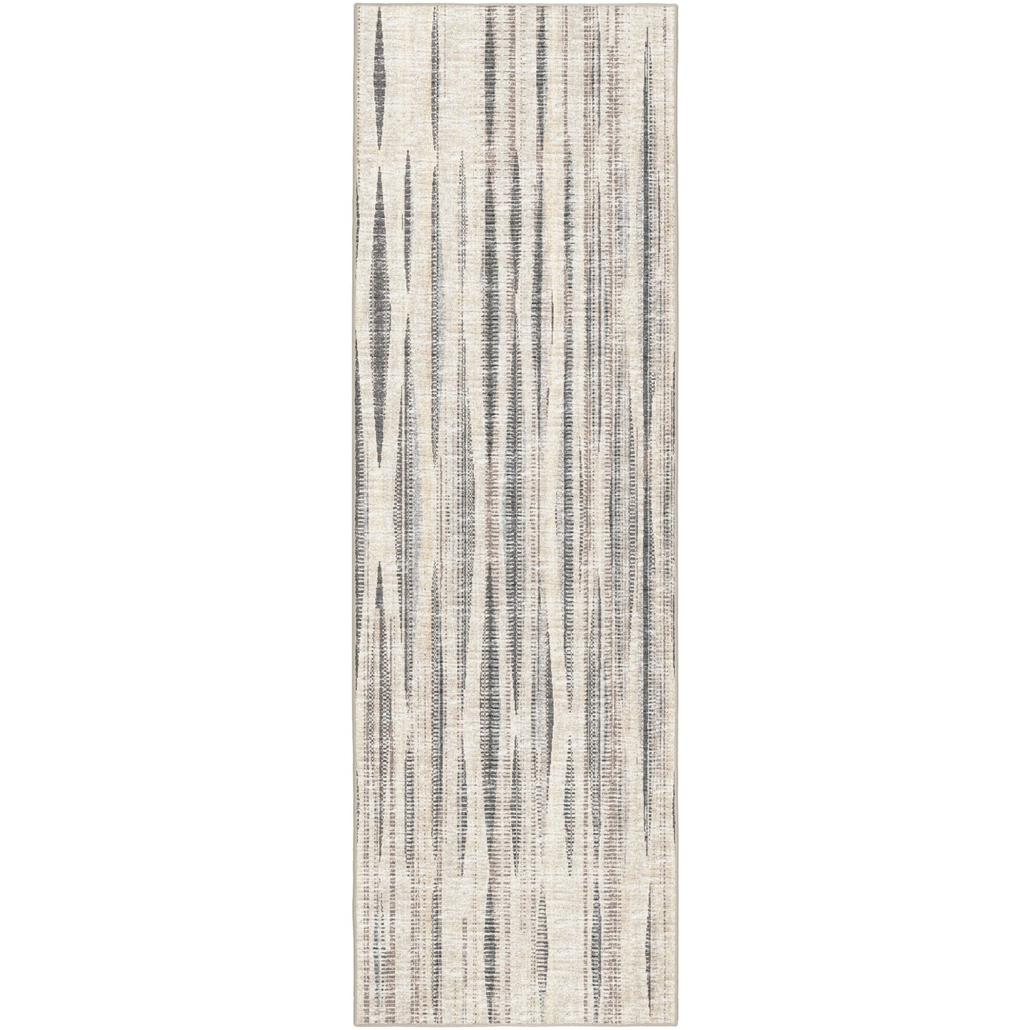 3' X 8' Ivory Ombre Tufted Handmade Runner Rug