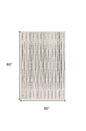 3' X 5' Ivory Ombre Tufted Handmade Area Rug