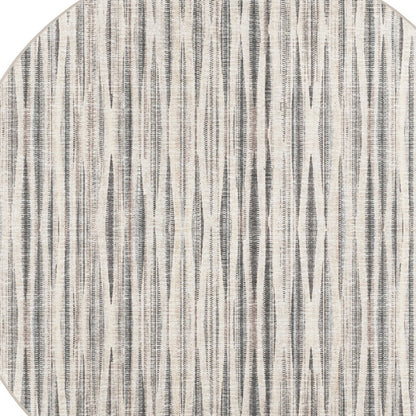 4' Ivory Round Ombre Tufted Handmade Area Rug