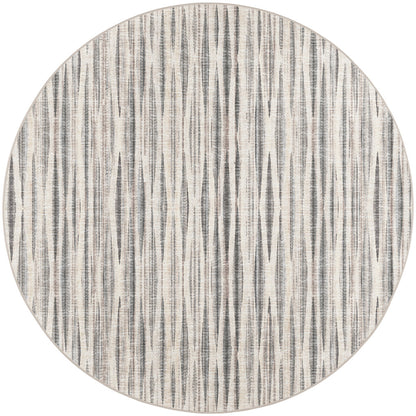 8' X 8' Ivory Round Ombre Tufted Handmade Area Rug