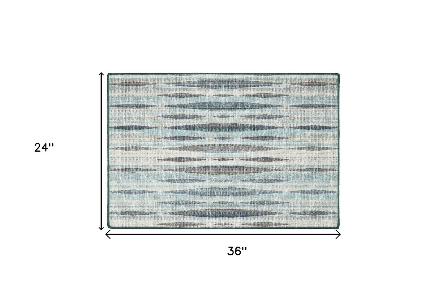 2' X 3' Blue Ombre Tufted Handmade Area Rug