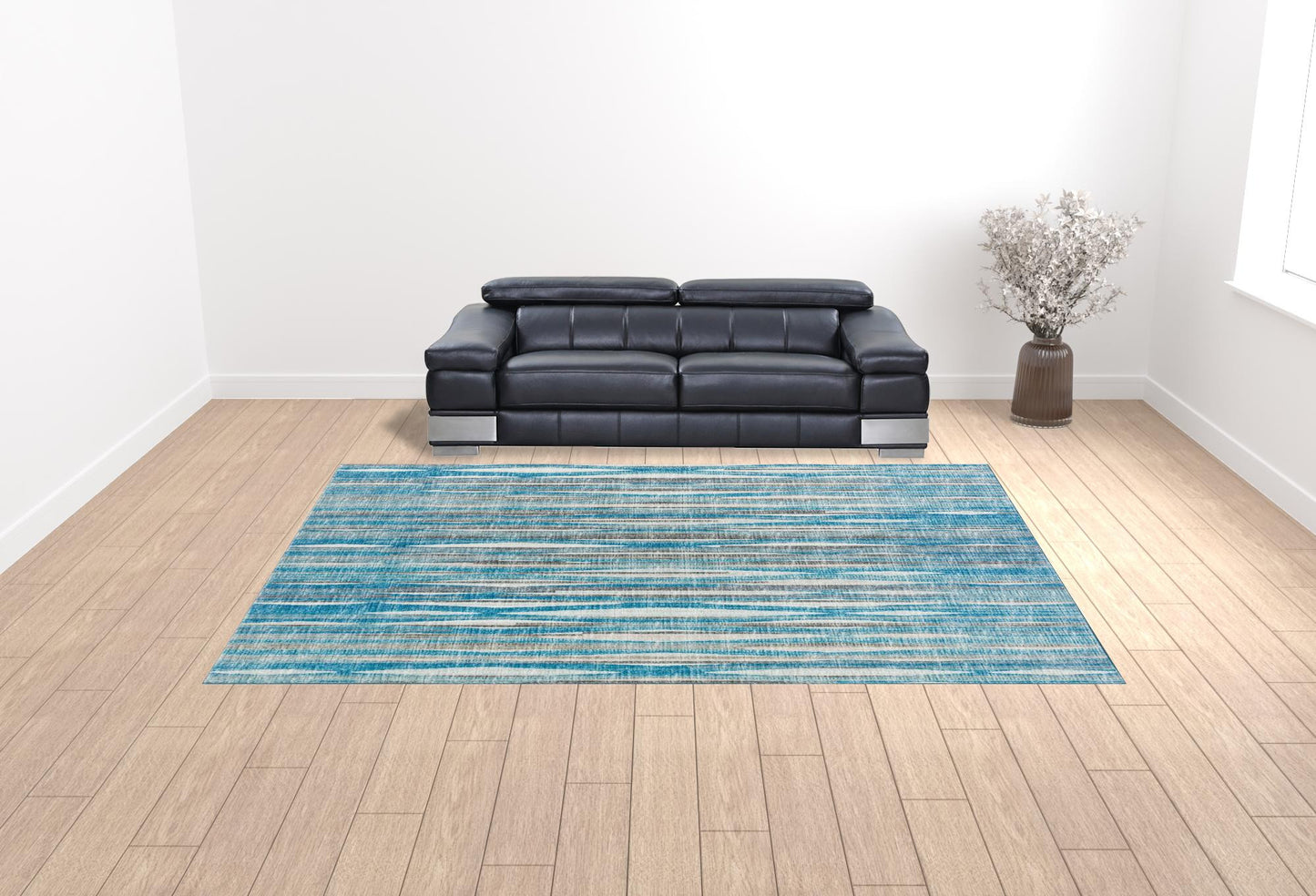 10' X 14' Blue Ombre Tufted Handmade Area Rug