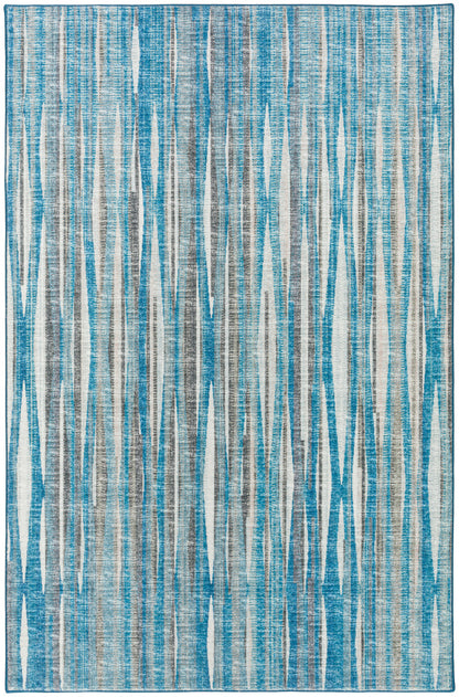 5' X 8' Blue Ombre Tufted Handmade Area Rug