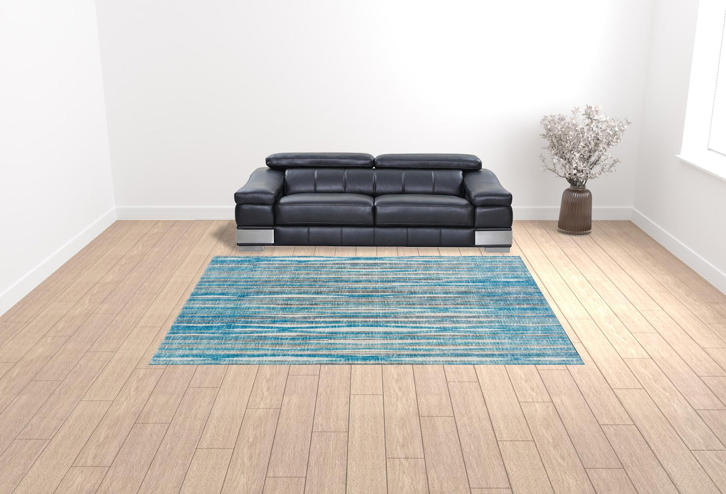 9' X 12' Blue Ombre Tufted Handmade Area Rug