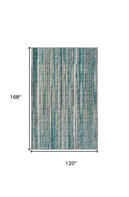 10' X 14' Blue Ombre Tufted Handmade Area Rug