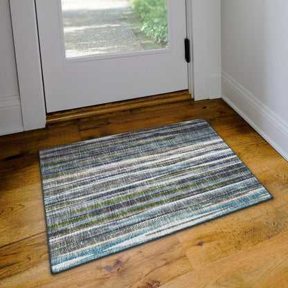 2' X 3' Purple Ombre Tufted Handmade Area Rug