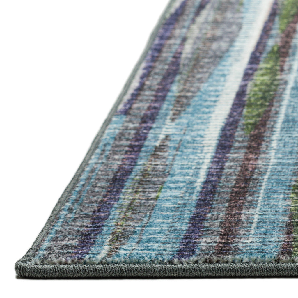 3' X 8' Purple Ombre Tufted Handmade Runner Rug