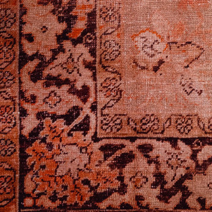 8' X 10' Red Oriental Distressed Non Skid Area Rug