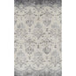 5' X 8' Gray and Ivory Oriental Area Rug