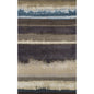 5' X 8' Beige and Brown Abstract Area Rug