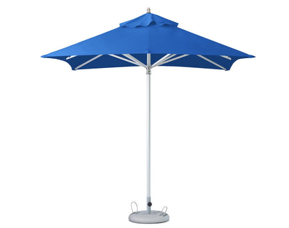 8' Blue Polyester Square Market Patio Umbrella