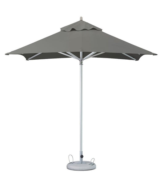 102" Charcoal Polyester Square Market Patio Umbrella