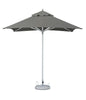 102" Charcoal Polyester Square Market Patio Umbrella