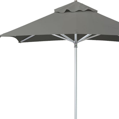 102" Charcoal Polyester Square Market Patio Umbrella