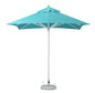 8' Aqua Polyester Square Market Patio Umbrella