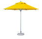 10' Yellow Polyester Round Tilt Cantilever Patio Umbrella with Stand