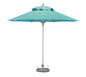 10' Aqua Polyester Round Tilt Cantilever Patio Umbrella with Stand