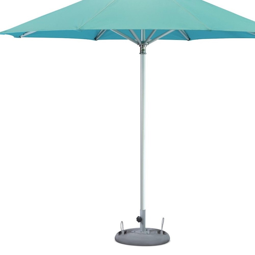 102" Aqua Polyester Round Market Patio Umbrella