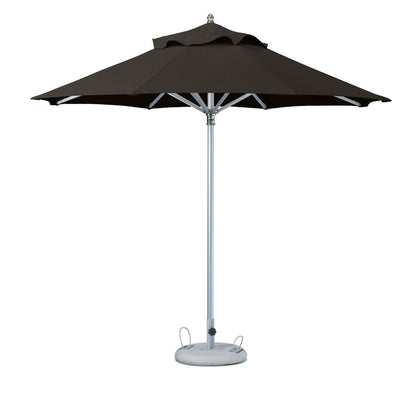 13' Black Polyester Round Market Patio Umbrella