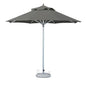 13' Charcoal Polyester Round Tilt Cantilever Patio Umbrella with Stand