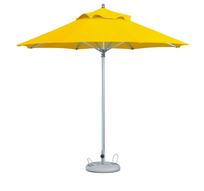 102" Yellow Polyester Round Market Patio Umbrella