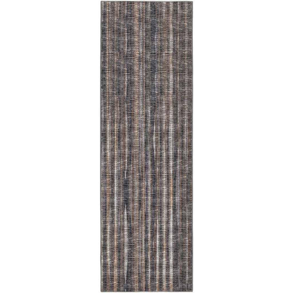 3' X 12' Brown Ombre Tufted Handmade Runner Rug