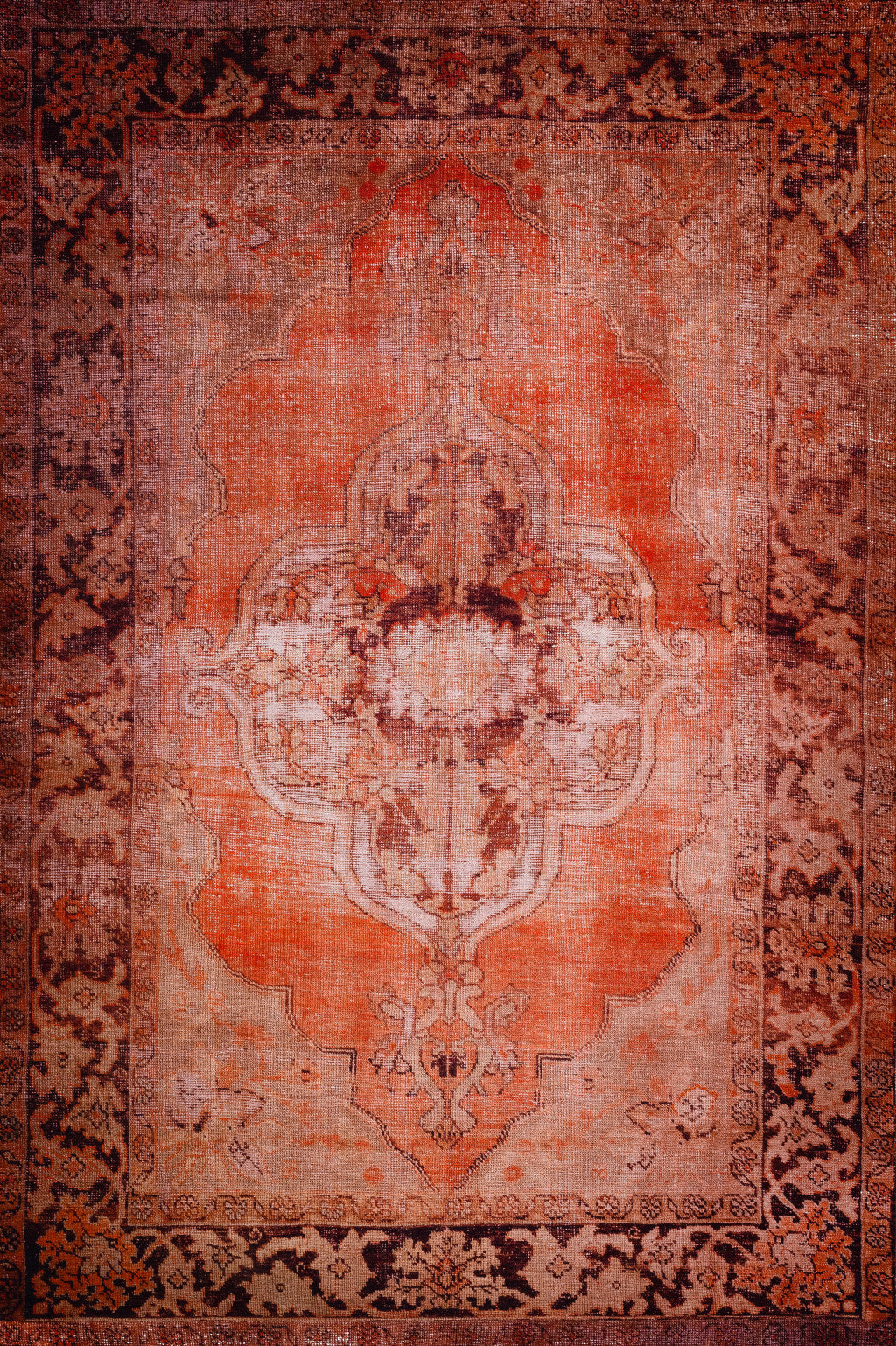 9' X 13' Red Oriental Distressed Non Skid Area Rug