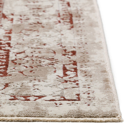 3' X 5' Red Oriental Area Rug With Fringe