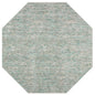 10' Green and Ivory Octagon Wool Hand Loomed Area Rug