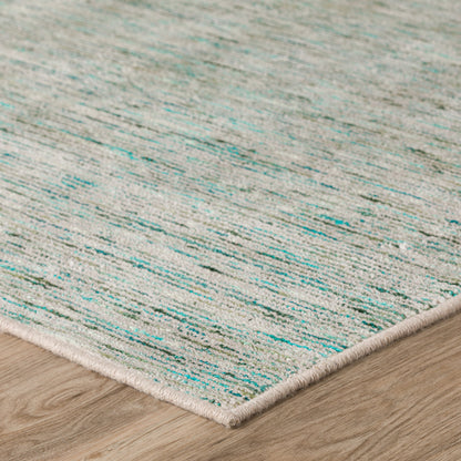 2' X 3' Green Wool Hand Loomed Handmade Area Rug