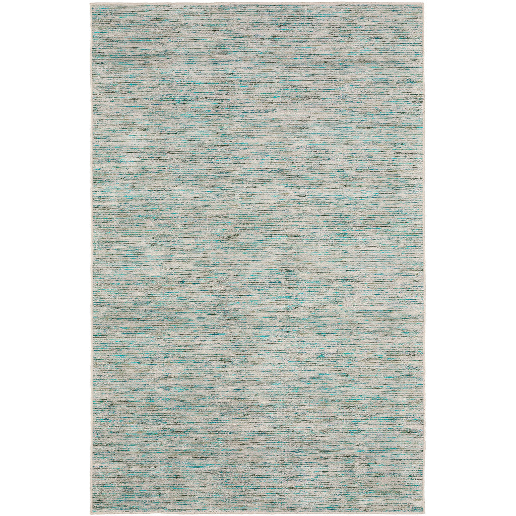 2' X 3' Green Wool Hand Loomed Handmade Area Rug