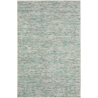 3' X 10' Green Wool Hand Loomed Runner Rug