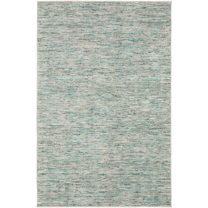 6' X 9' Green Wool Hand Loomed Handmade Area Rug