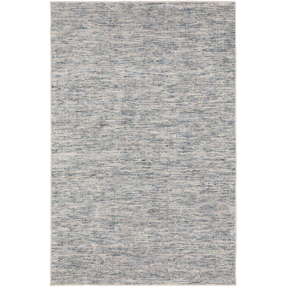 6' X 9' Blue Wool Hand Loomed Handmade Area Rug