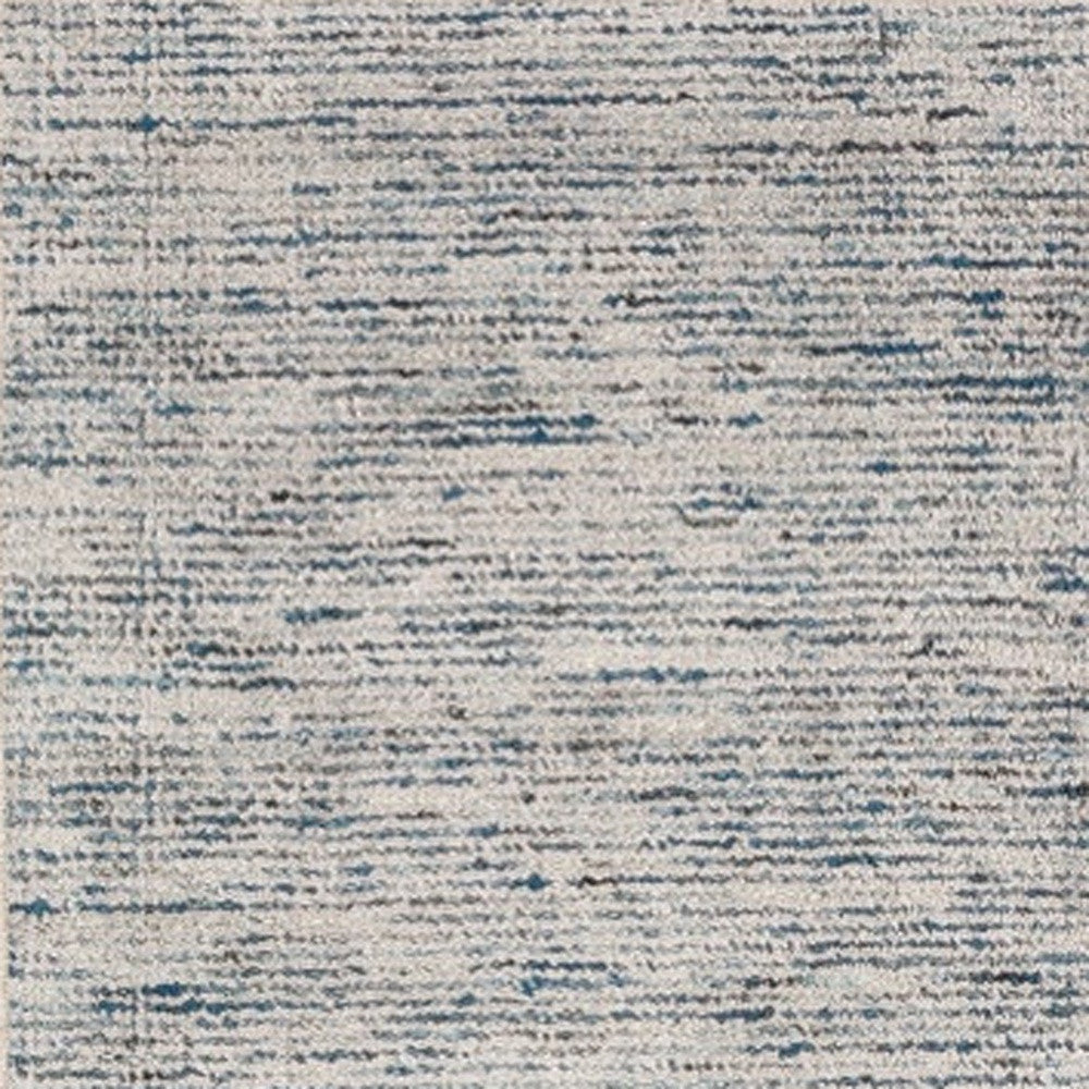 6' X 9' Blue Wool Hand Loomed Handmade Area Rug