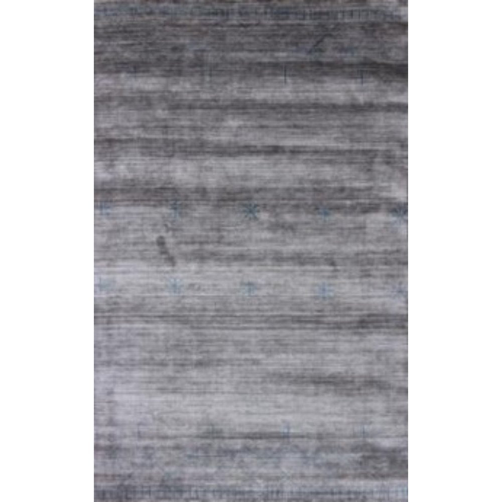 5' X 8' Gray and Teal Abstract Ombre with Stars Hand Loomed Area Rug