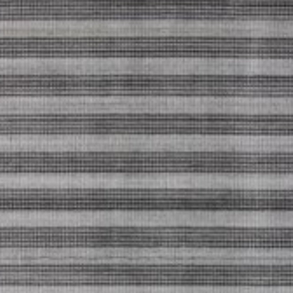 5' X 10' Black And Gray Striped Hand Loomed Area Rug
