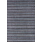 5' X 8' Blue And Black Hand Loomed Area Rug