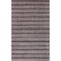 5' X 8' Rust And White Striped Hand Loomed Area Rug
