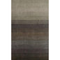 5' X 8' Expresso And Brown Ombre Hand Loomed Area Rug