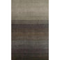 5' X 8' Expresso And Brown Ombre Hand Loomed Area Rug
